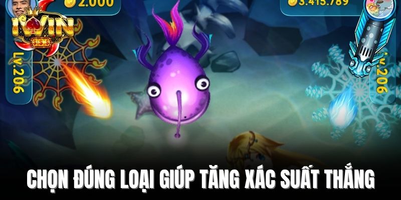 Chọn đúng loại giúp tăng xác suất thắng